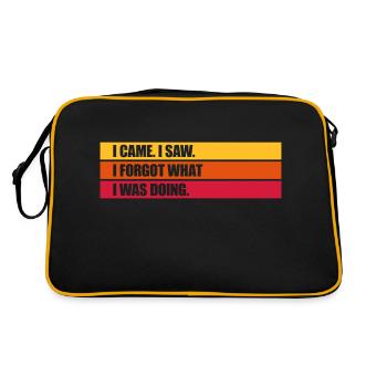 Je suis venu voir oublier - Sac Retro - noir/or - Dos