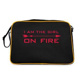 I am the girl on fire - Sac Retro - noir/or - Dos