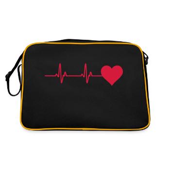 heartbeat monitor - Retro Bag - black/gold - Back