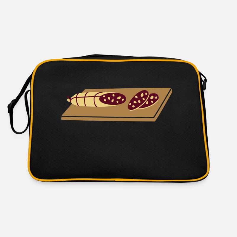 planche à découper avec salami _s1 Sac Retro