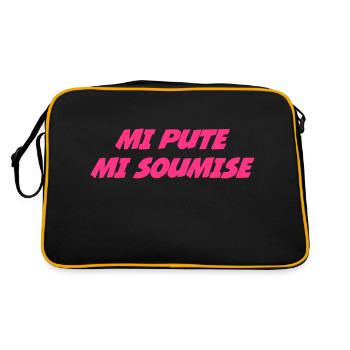 Mi Pute Mi Soumise - Retro Bag - black/gold - Back