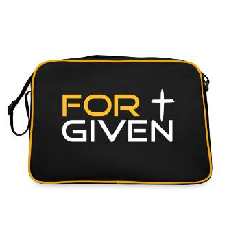 FORGIVEN by csDesign - You are forgiven! - Retro Bag - black/gold - Back