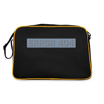Computer Nerd Error 404 - Retro Bag - black/gold - Back