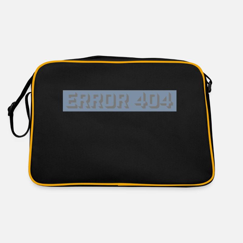 Computer Nerd Error 404 Retro Tasche