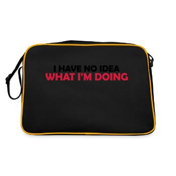 I Have No Idea - Retro Bag - black/gold - Back