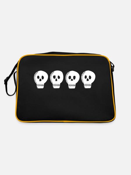 Gang du crâne - Sac Retro - noir/or - Dos