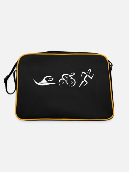 Triathlon - Sac Retro - noir/or - Dos