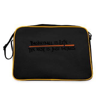 Basketball - Retro Bag - black/gold - Back