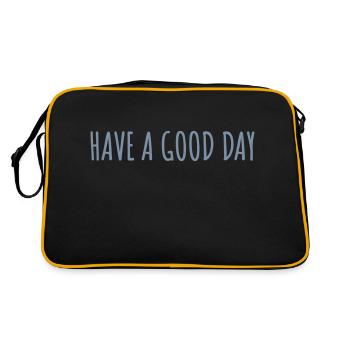 Bonne journée - Sac Retro - noir/or - Dos