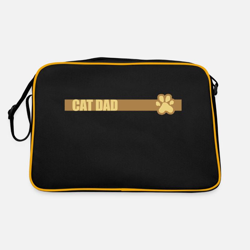 Bar Design Cat Dad Retro Bag