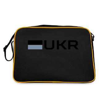 Drapeau de l’Ukraine - Sac Retro - noir/or - Dos