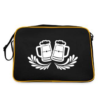Chope de bière Icône de bière - Sac Retro - noir/or - Dos