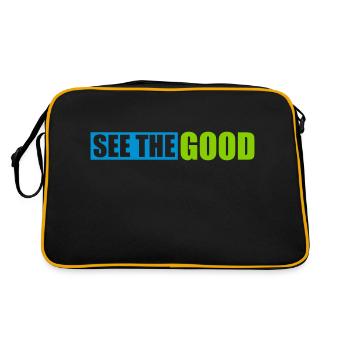 see the good quote - Retro Bag - black/gold - Back
