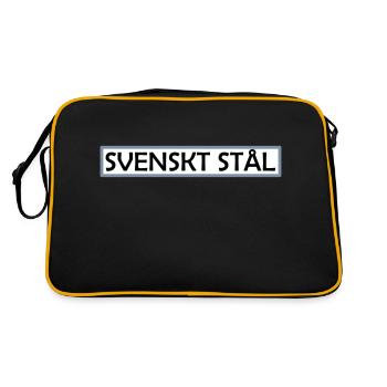 Swedish steel - Retro Bag - black/gold - Back