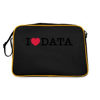 I Love Data - Sac Retro - noir/or - Dos