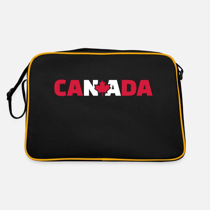 Kanada - Retro Tasche - Schwarz/Gold