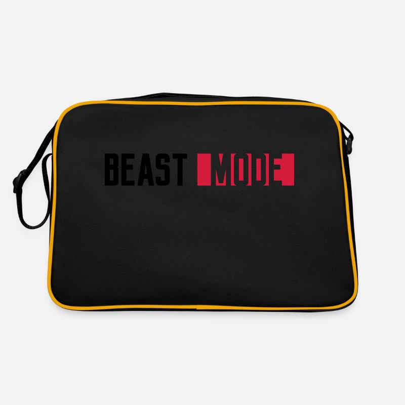 logo monster mode on schalter beast button switch Retro Tasche