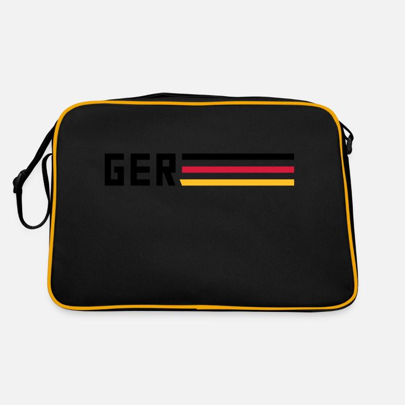GER drapeau logo équipe équipe Allemagne sport Sac Retro