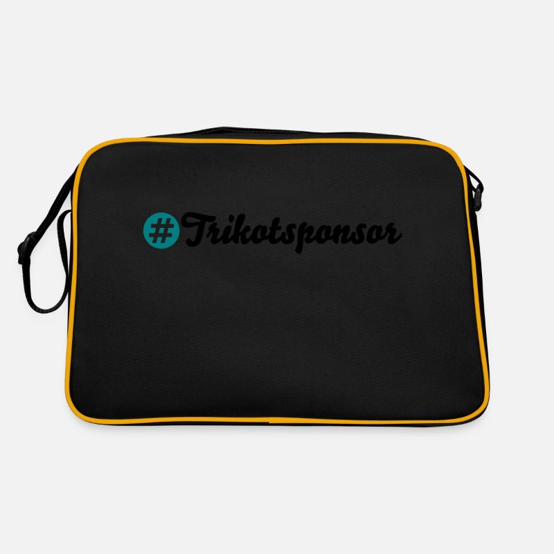 Trikotsponsor - Retro Tasche - Schwarz/Gold