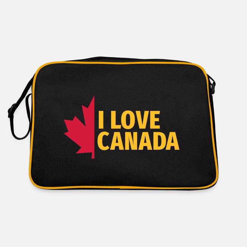 J'aime le Canada Maple Leaf Canada Vancouver Ottawa Sac Retro