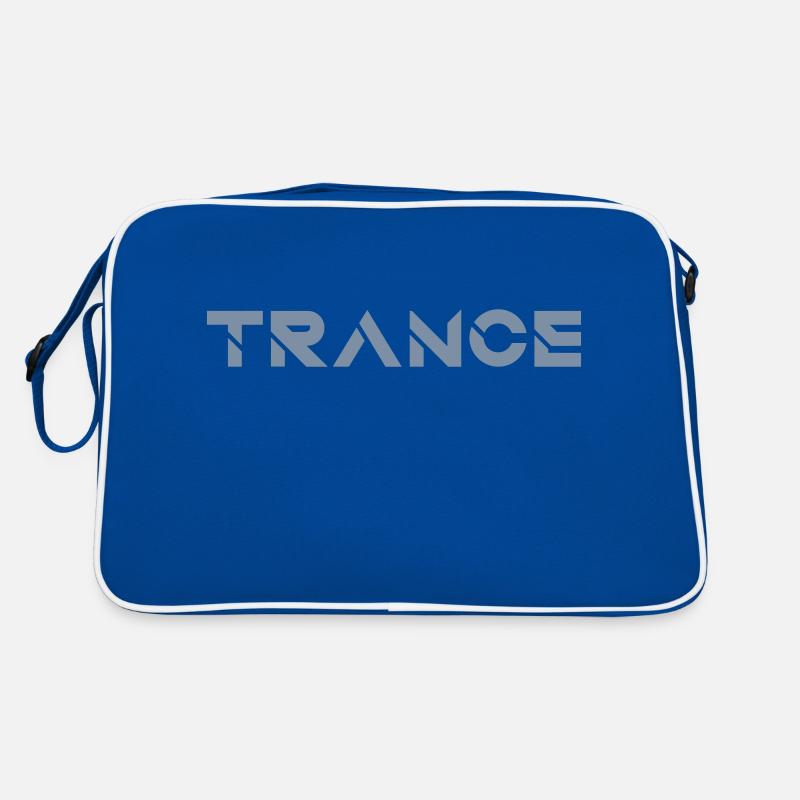 Schriftzug Trance Design Logo Retro Tasche
