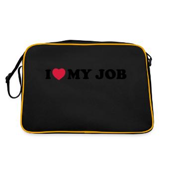 I love my job - Sac Retro - noir/or - Dos