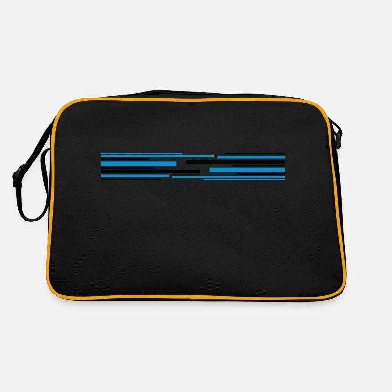 Many lines pattern Retro Bag
