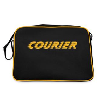 Courrier - Sac Retro - noir/or - Dos