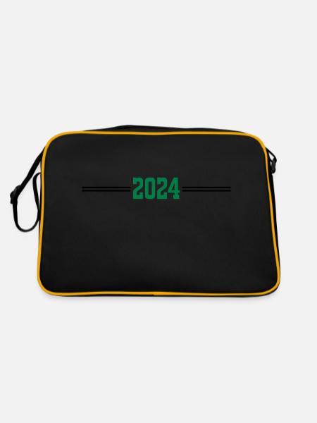 2024 - Retro Tasche - Schwarz/Gold - Hinten