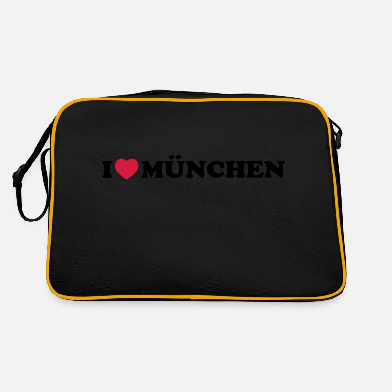 i love Munchen Retro Tasche