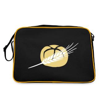 Broetchen Grain Korn 2farbig changeable - Retro Bag - black/gold - Back