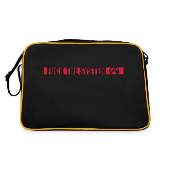 Fuck l'anarchie du système - Sac Retro - noir/or - Dos