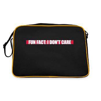 Je me fiche des faits - Sac Retro - noir/or - Dos