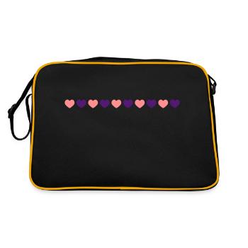10_kleine_herzen2 - Retro Bag - black/gold - Back