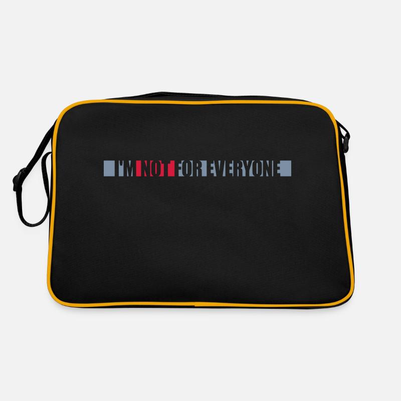 Im not for everyone Retro Tasche