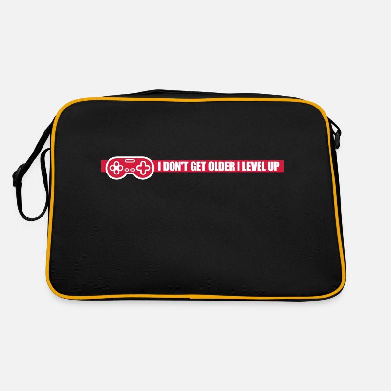 get older level up Retro Tasche