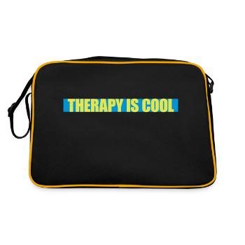 la thérapie est cool Citation - Sac Retro - noir/or - Dos