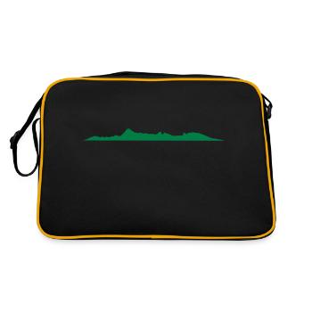 profil île de Moorea ISLAND profile - Sac Retro - noir/or - Dos