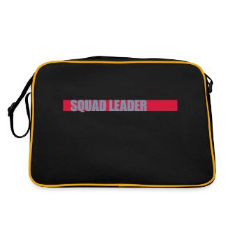 Anführer Squad Streifen Team - Retro Tasche - Schwarz/Gold - Hinten