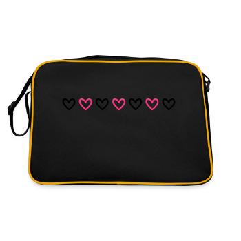 Heart Line - Retro Bag - black/gold - Back