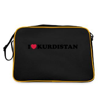 I love Kurdistan - Sac Retro - noir/or - Dos