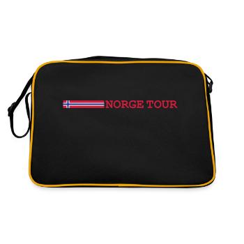 Norway Tour Norge - Sac Retro - noir/or - Dos