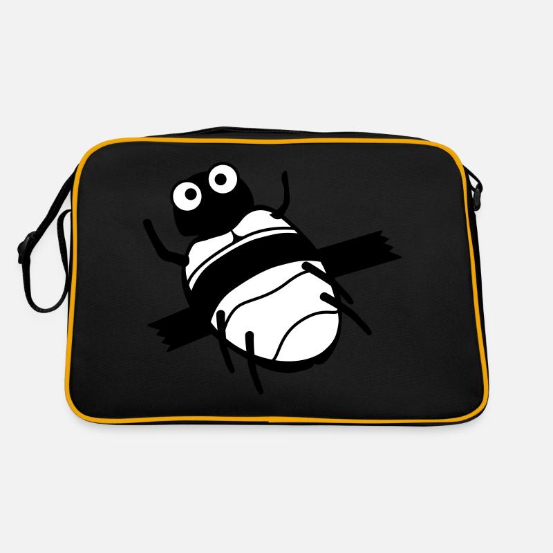 bug fixing kaefer feature tixo - Retro Tasche - Schwarz/Gold