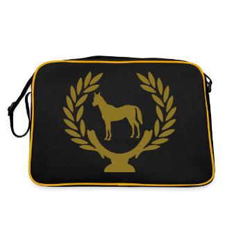 horse - Retro Bag - black/gold - Back
