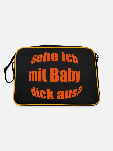 2541614 14596745 babybauch - Retro Tasche - Schwarz/Gold - Hinten