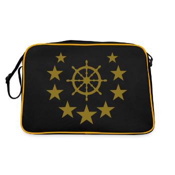captain star - Sac Retro - noir/or - Dos