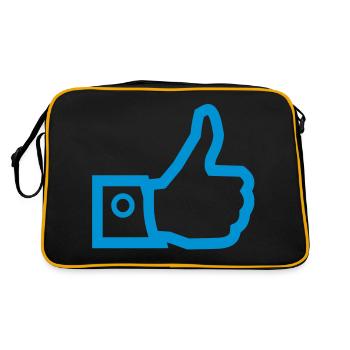 Thumbs up - I like - Retro Bag - black/gold - Back