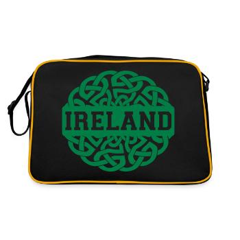 Knotwork Irlande - vient dans toutes les couleurs - Sac Retro - noir/or - Dos