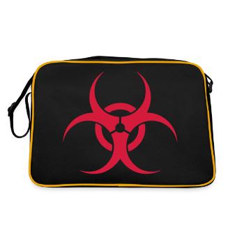 biohazard danger biologique virus toxique - Sac Retro - noir/or - Dos