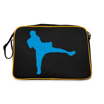 Französisches Boxen savate - Retro Tasche - Schwarz/Gold - Hinten